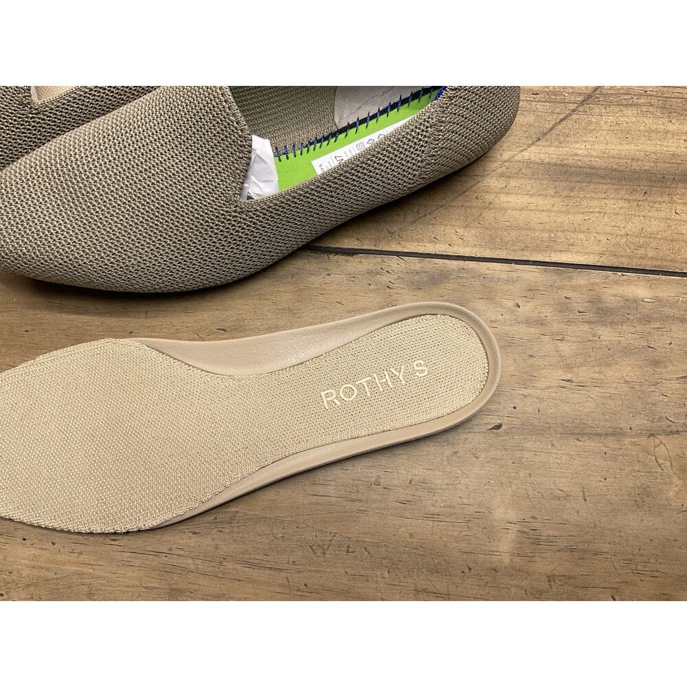 Rothy's The Loafer Beige Knit Slip On Flats Women's Size 7 Comfort Washable - Picture 7 of 8